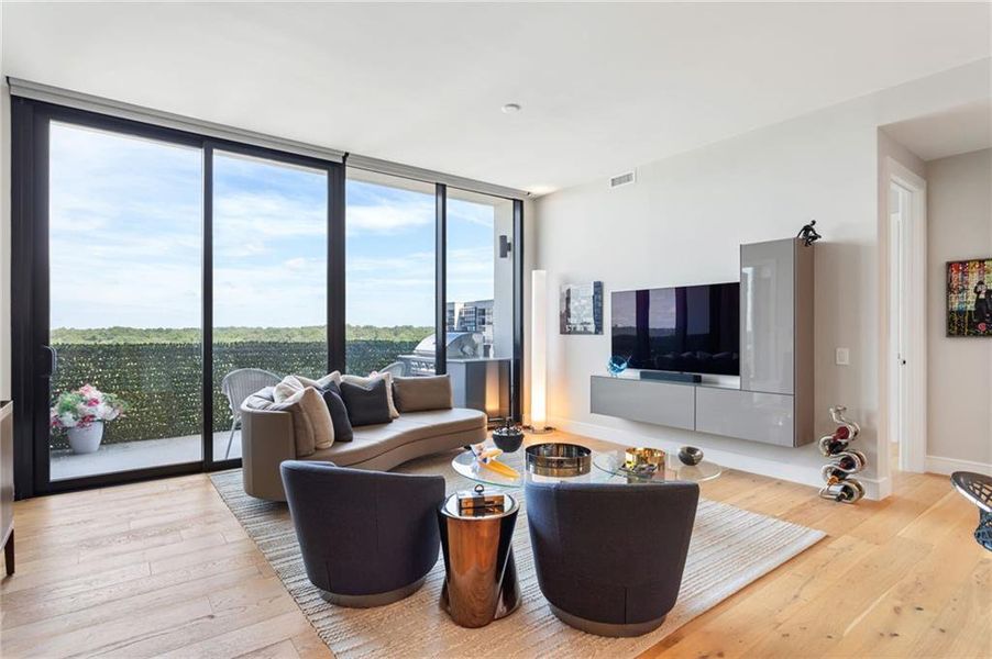 Furnished interior view inside a new home in , Atlanta (Image 10).