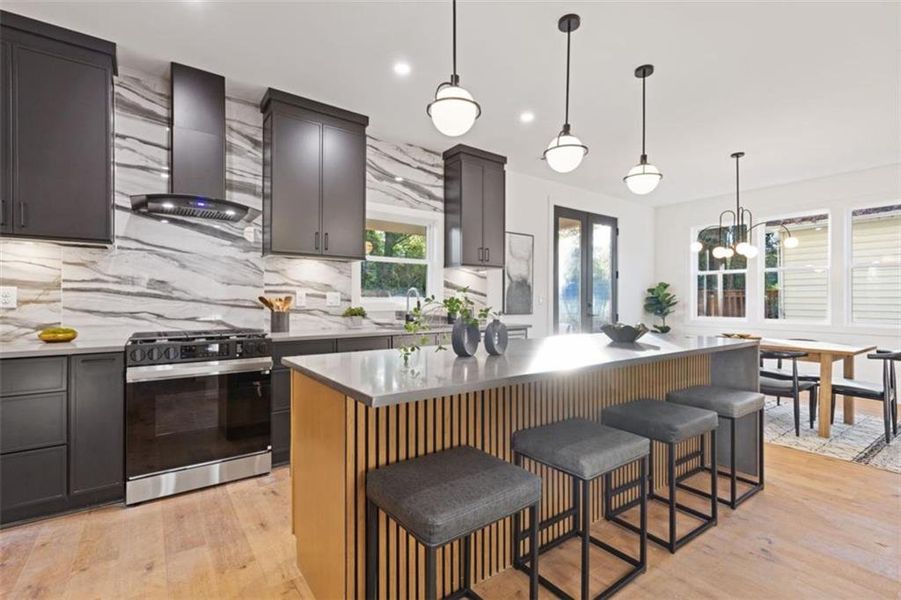 Furnished interior view inside a new home in , Atlanta (Image 17).