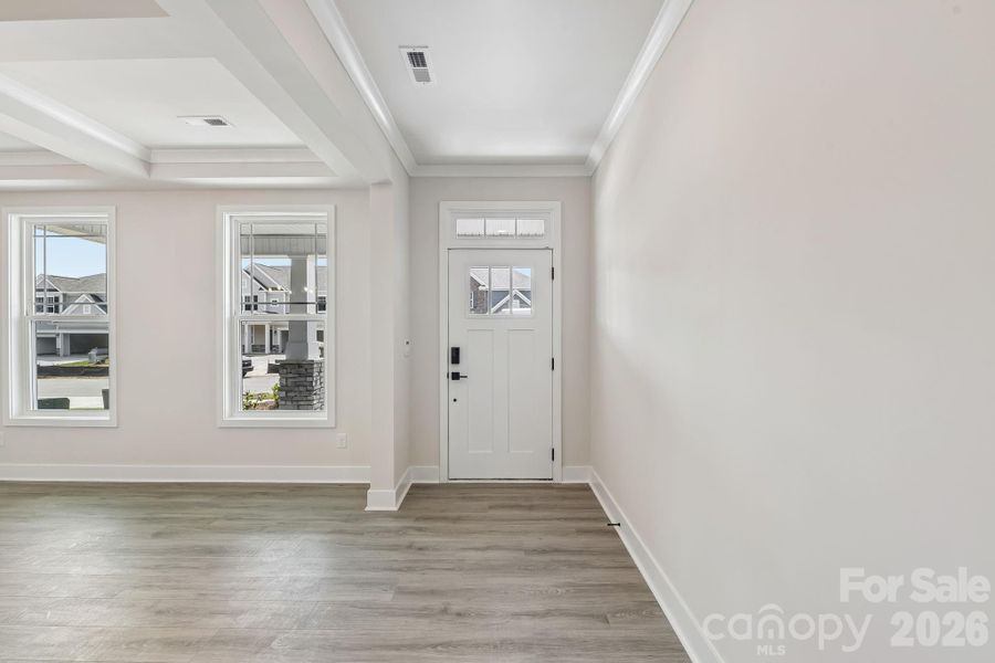 Spacious, unfurnished interior of a new home in Sanctuary at Southgate, Indian Trail (Image 15). Spacious, unfurnished interior of a new home in Sanctuary at Southgate, Indian Trail (Image 15).