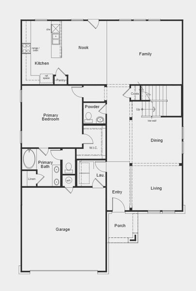 2D floor plan layout for the Plan 2783 by KB Home in Hidden Trails, Belton, TX (Image 6). 2D floor plan layout for the Plan 2783 by KB Home in Hidden Trails, Belton, TX (Image 6).