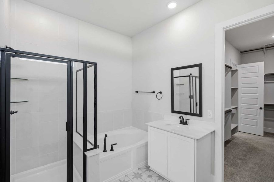 Furnished interior view inside a new home in Alsatian Oaks, Castroville (Image 8).