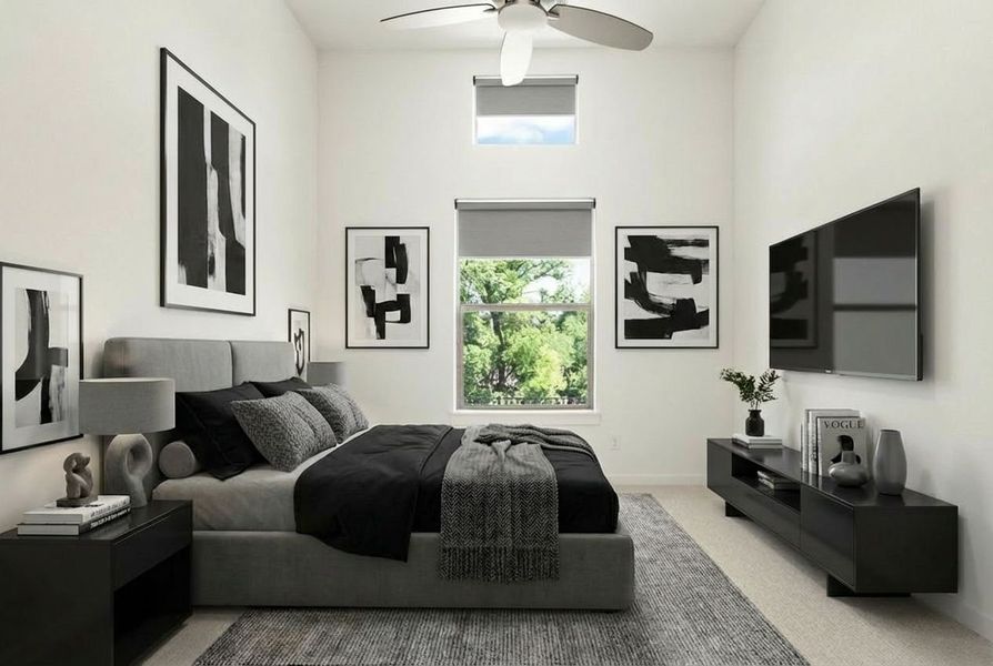 Furnished interior view inside a new home in Cottonwood Creek, Rowlett (Image 12).