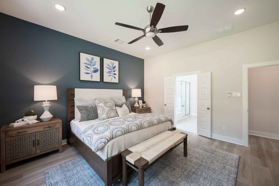 Furnished interior view inside a new home in Oakhill Reserve, Tomball (Image 9).