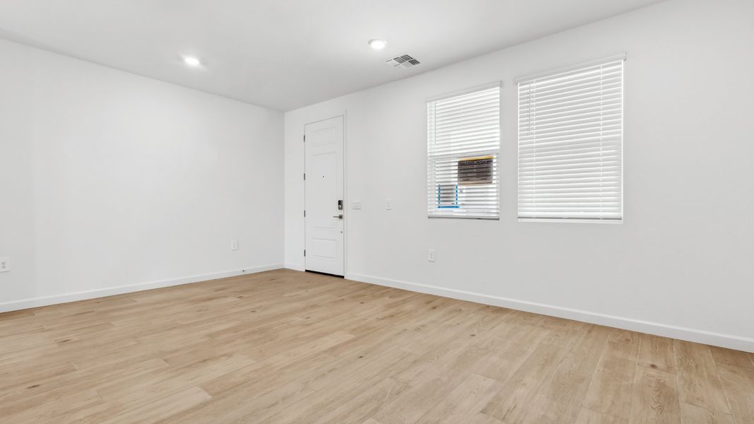 Representative unfurnished interior of a home built from the Phoenician by D.R. Horton in The Ridge at Stone Butte, Phoenix (Image 13). Representative unfurnished interior of a home built from the Phoenician by D.R. Horton in The Ridge at Stone Butte, Phoenix (Image 13).