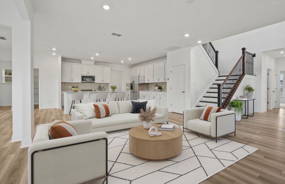 Representative furnished interior of a home built from the Leyton by Pulte Homes in Hunters Creek, Flowery Branch (Image 22).