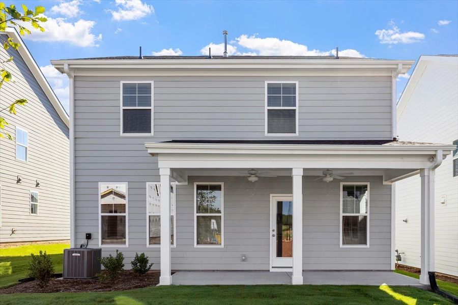 Exterior details and patio area of a home in Sweetbrier, Durham (Image 24).