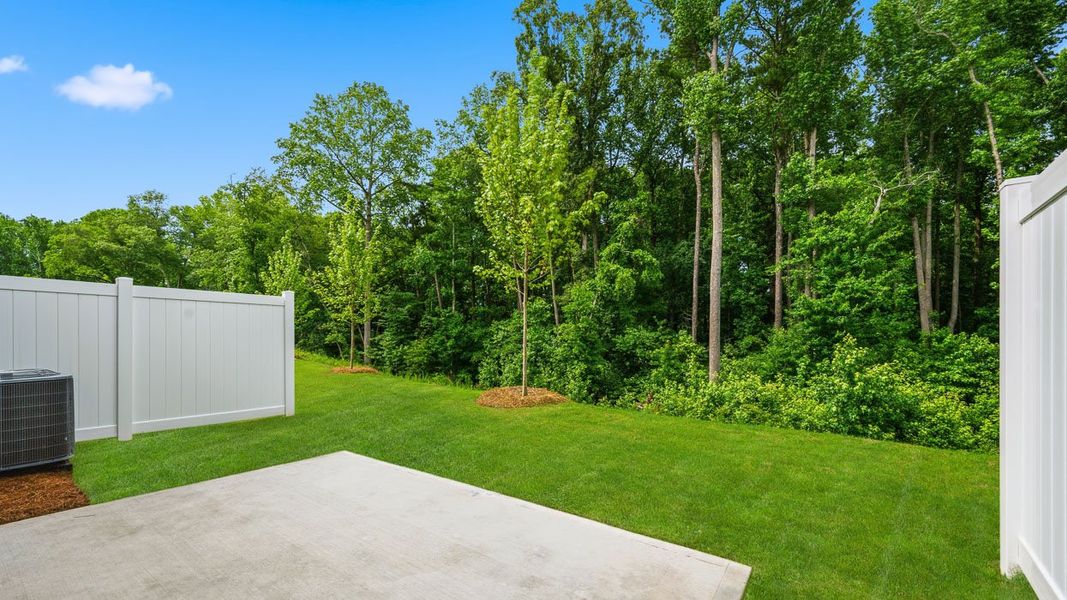 Exterior details and patio area of a home in Independence Villas and Townhomes, Loganville (Image 3).
