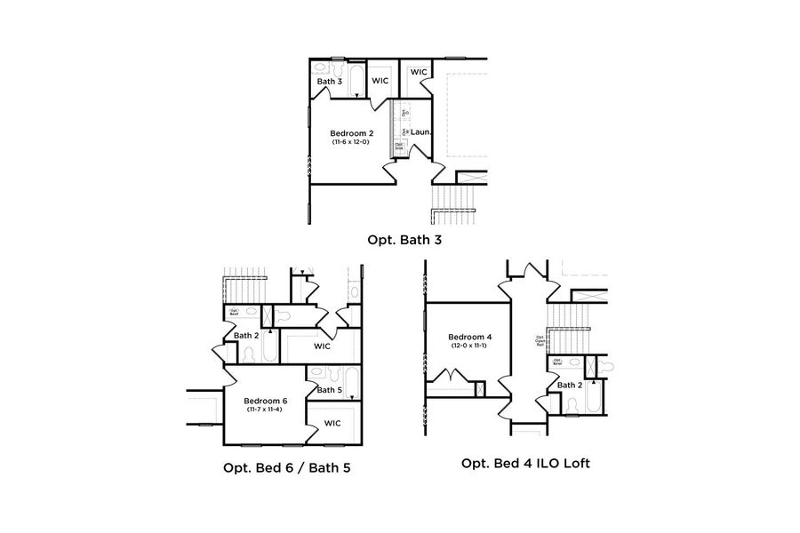 2D floor plan layout of this home in Bowers Farm, McDonough, GA (Image 5).