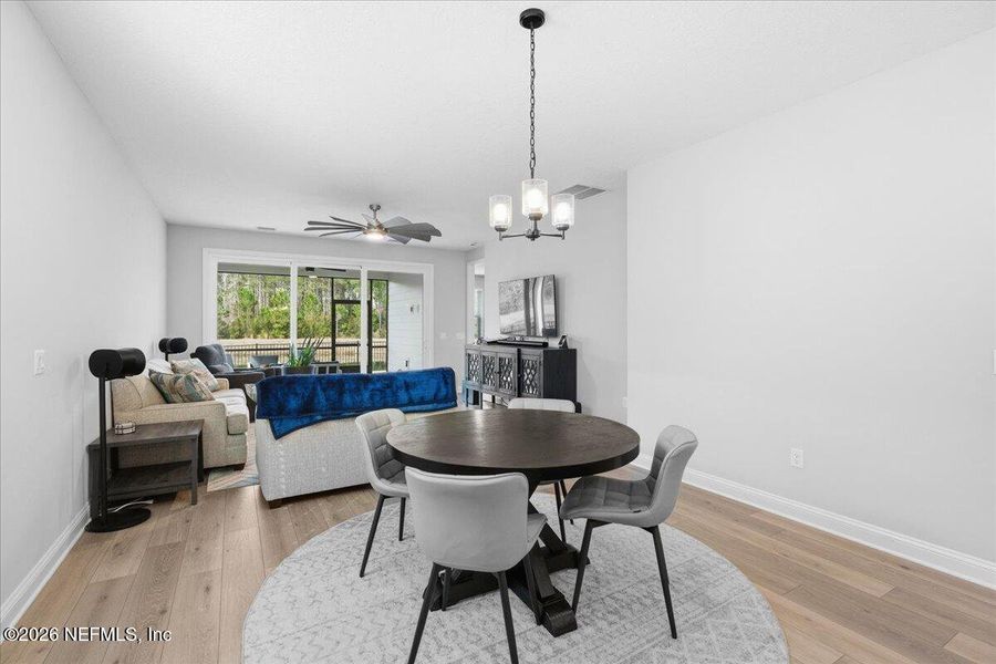 Furnished interior view inside a new home in SilverLeaf Village, St. Augustine (Image 15).