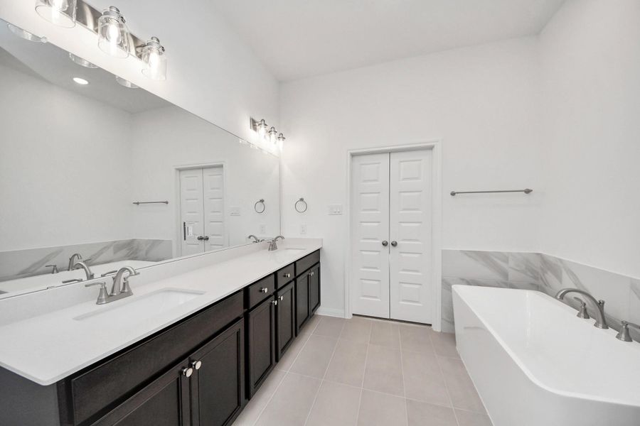 Furnished interior view inside a new home in 50' Traditional Homes at Elyson, Katy (Image 8). Furnished interior view inside a new home in 50' Traditional Homes at Elyson, Katy (Image 8).