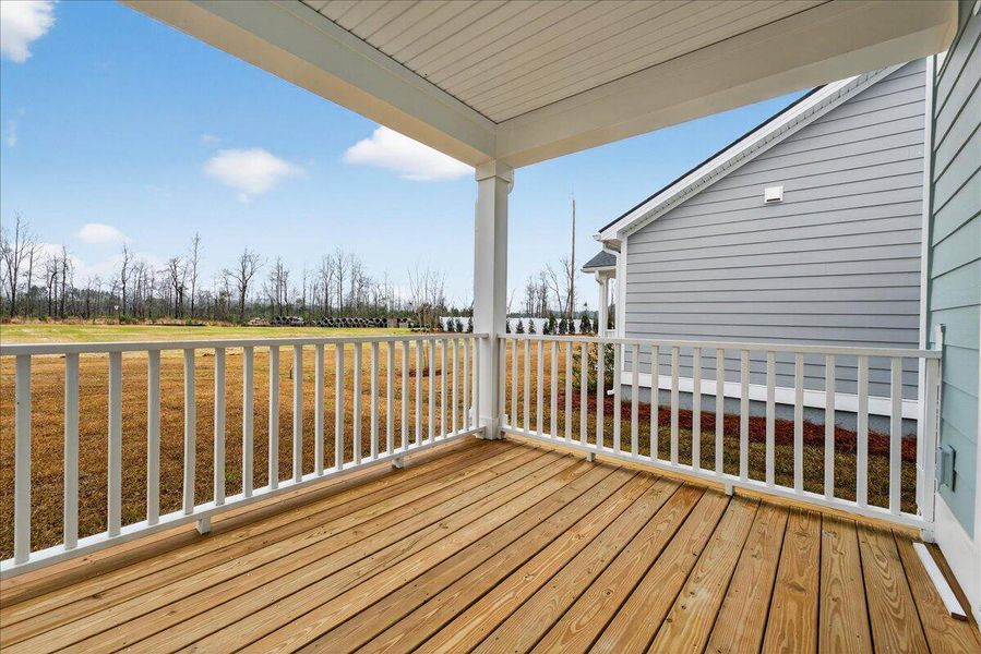Exterior details and patio area of a home in The Coves at Lakes of Cane Bay, Summerville (Image 3).