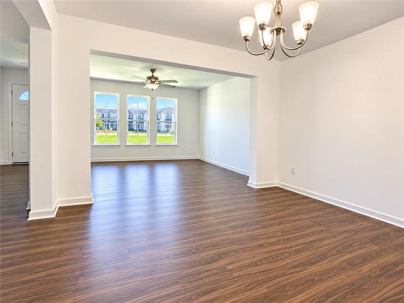 Spacious, unfurnished interior of a new home in Crossvine Estates, Braselton (Image 10).