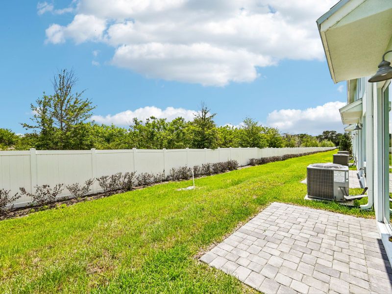 Exterior details and patio area of a home in Tidewater, Fort Pierce (Image 3).
