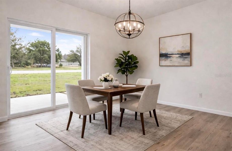 Furnished interior view inside a new home in , Ocala (Image 16).