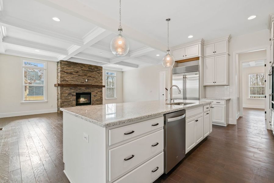 Representative furnished interior of a home built from the Princeton by Greybrook Homes in Harbor Watch, Statesville (Image 15).