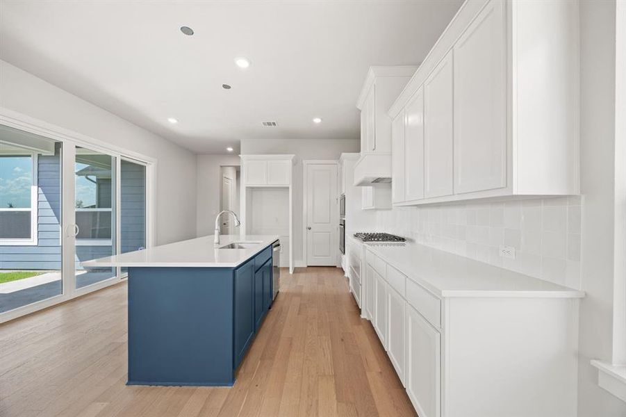 Furnished interior view inside a new home in The Heights at Uptown Celina, Celina (Image 7). Furnished interior view inside a new home in The Heights at Uptown Celina, Celina (Image 7).