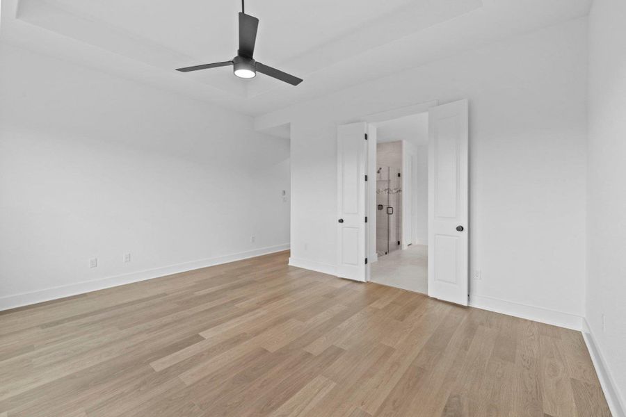 Primary Bedroom with tray ceiling