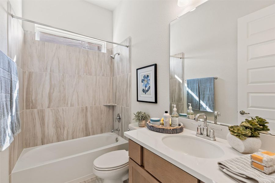 Furnished interior view inside a new home in Sunterra, Katy (Image 28). Furnished interior view inside a new home in Sunterra, Katy (Image 28).