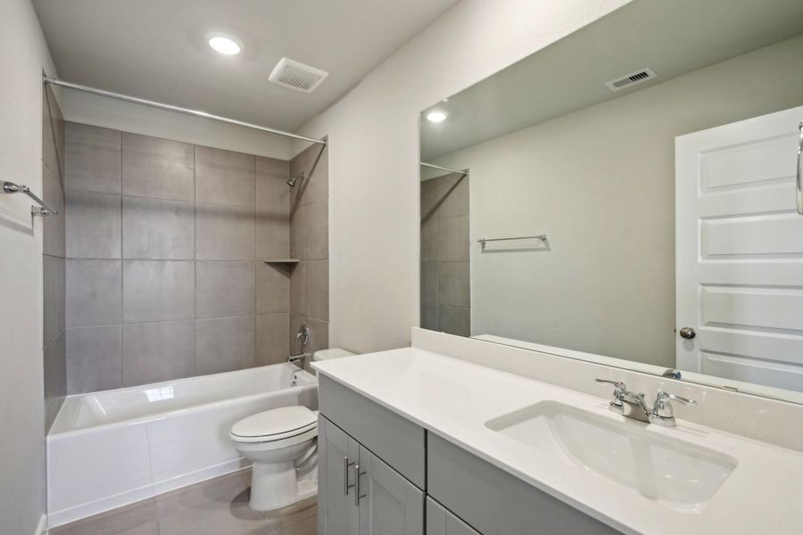 Photo is not of the actual home, but is an inspirational photo of builder’s model home and may depict options, furnishings, and/or decorator features that are not included