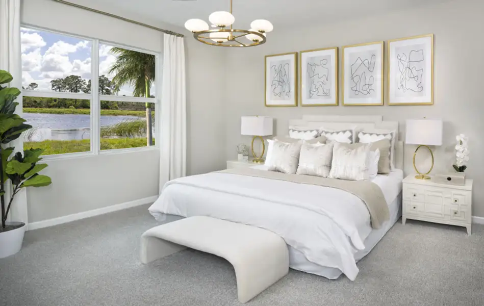 Furnished interior view inside a new home in Tradition, Port St. Lucie (Image 6).