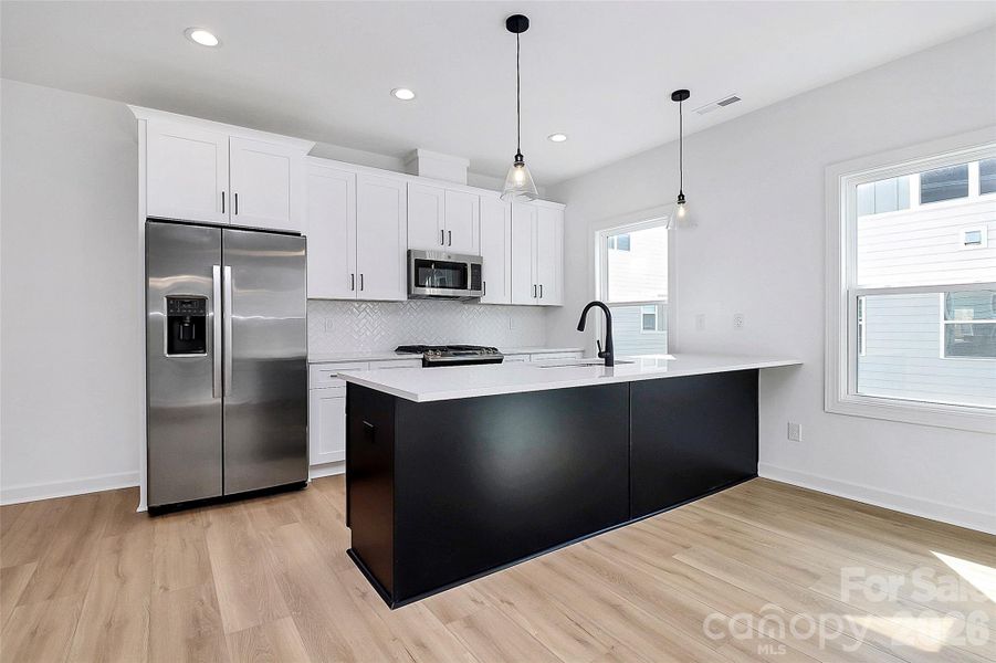 Furnished interior view inside a new home in , Charlotte (Image 3). Furnished interior view inside a new home in , Charlotte (Image 3).