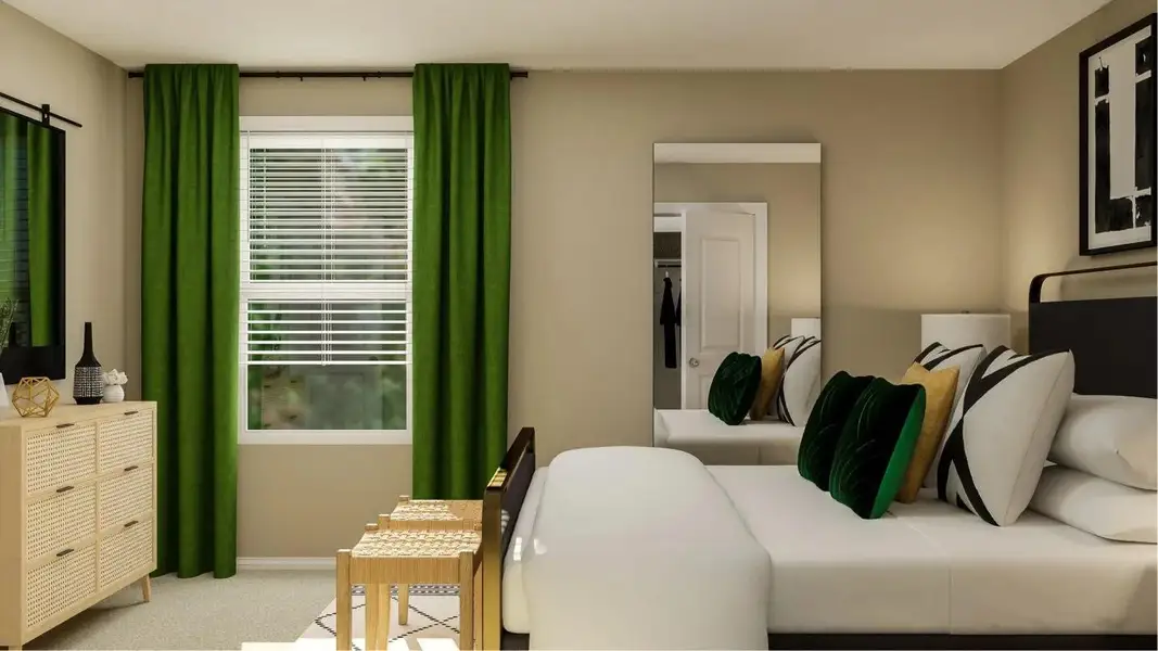 Furnished interior view inside a new home in Plum Creek North: Stonehill Collection, Kyle (Image 14).