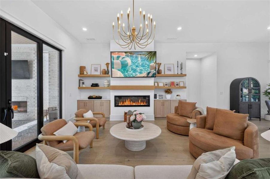Furnished interior view inside a new home in , Hoschton (Image 64).