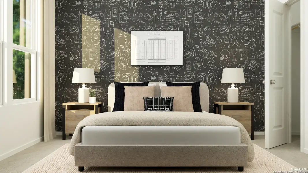 Furnished interior view inside a new home in Guadalupe Heights, Seguin (Image 27).