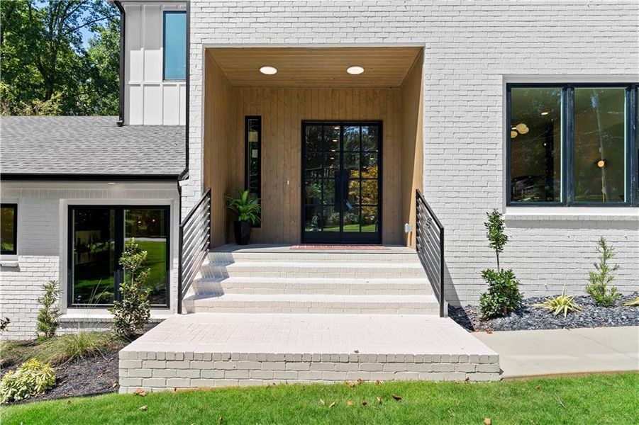 Exterior details and patio area of a home in , Atlanta (Image 42). Exterior details and patio area of a home in , Atlanta (Image 42).