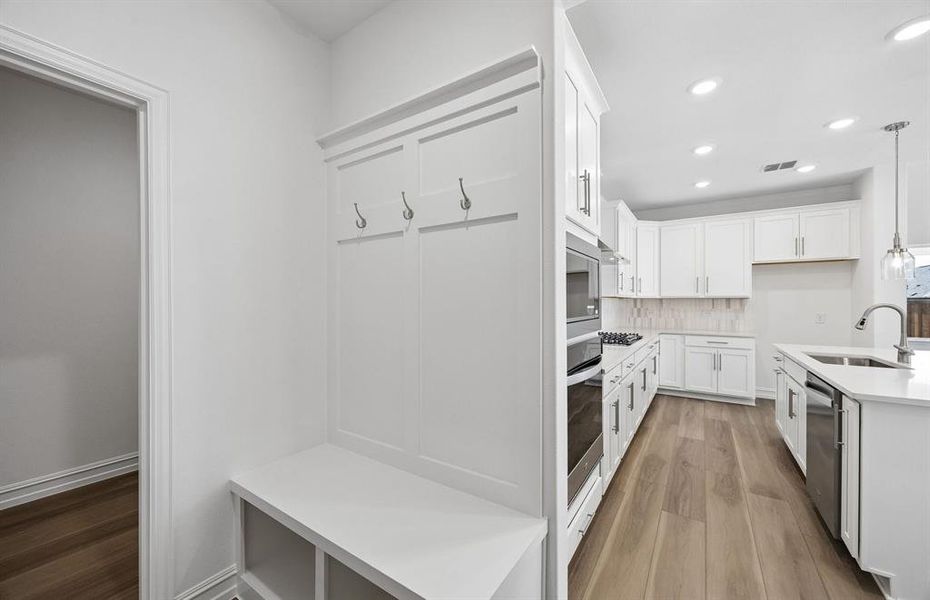 Entry way into kitchen