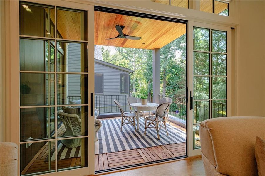Exterior details and patio area of a home in , Atlanta (Image 51). Exterior details and patio area of a home in , Atlanta (Image 51).