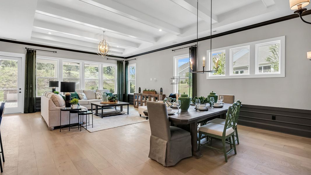 Great Room and Dining Space | Model images from sister community Great Room and Dining Space | Model images from sister community