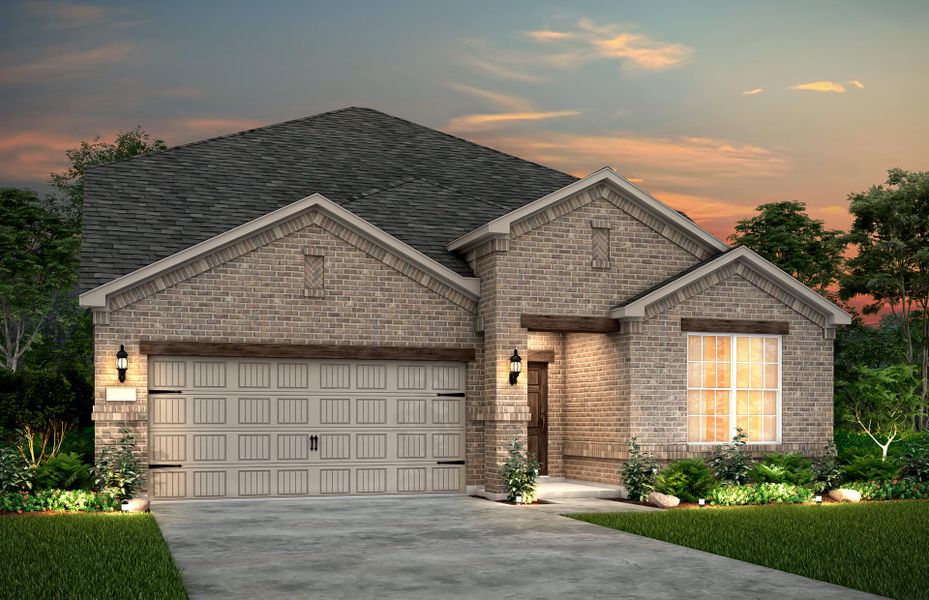 The Keller, a two-story home with 2-car garage, shown with Home Exterior 32