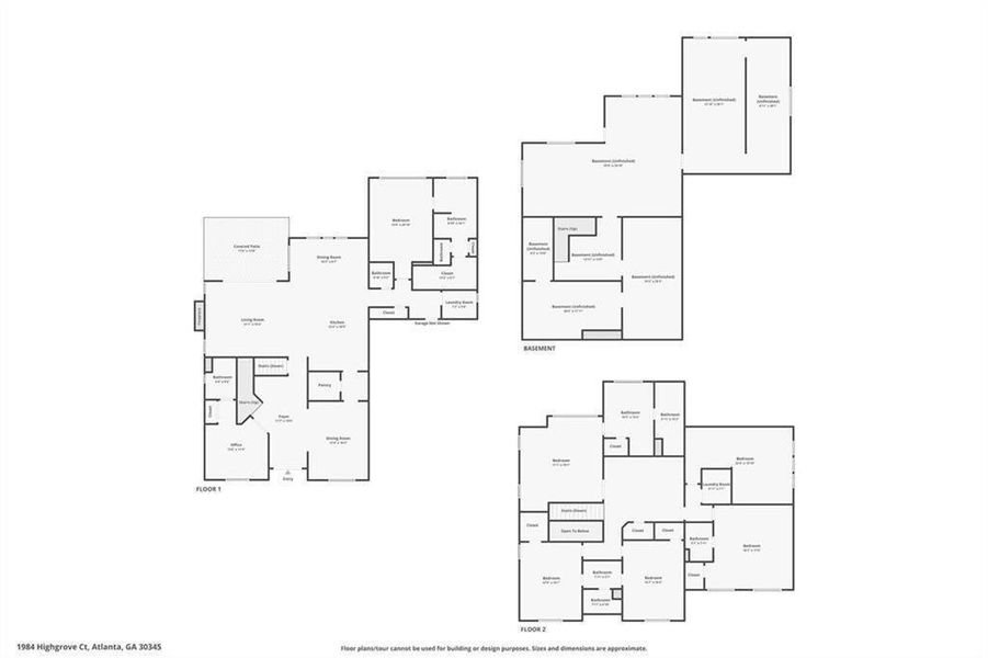2D floor plan layout of this home in , Atlanta, GA (Image 6).