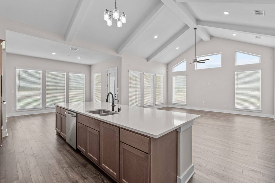 Furnished interior view inside a new home in Sienna Lakes, San Antonio (Image 11).