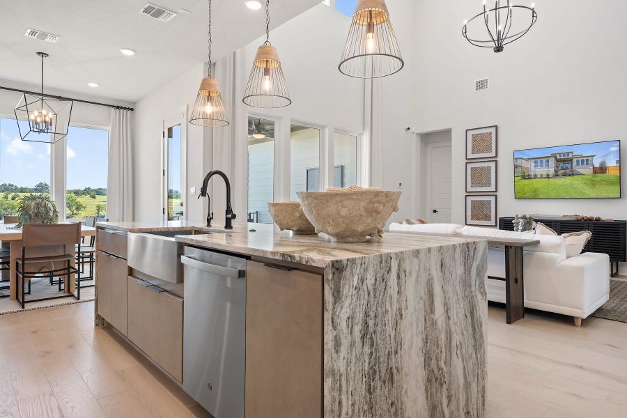 Furnished interior view inside a new home in Lagos Reserve, Manor (Image 15).