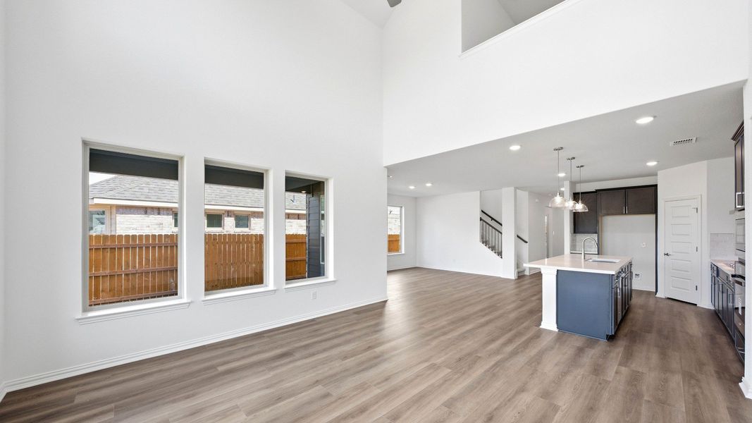 Furnished interior view inside a new home in Oaks at San Gabriel, Georgetown (Image 30).