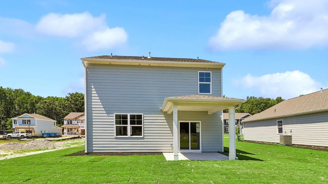 Exterior details and patio area of a home in Sease's Pond, Gilbert (Image 4).