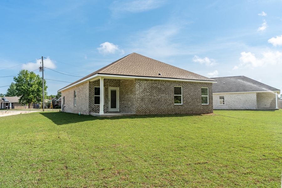 Representative exterior details of a home built from the Georgia by CJL Homes in McCarthy Estates, Defuniak Springs (Image 26).