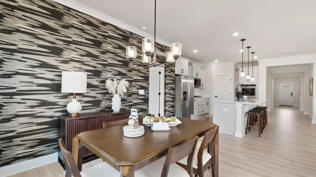 Furnished interior view inside a new home in Cottonwood Ridge, Piedmont (Image 27).