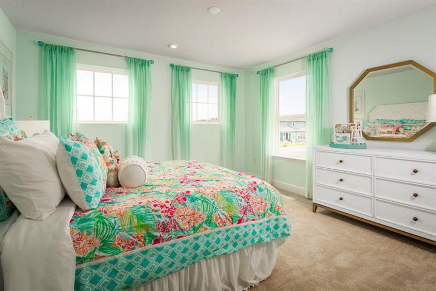 Representative furnished interior of a home built from the Rochelle by Ryan Homes in Bellaviva, Auburndale (Image 18).
