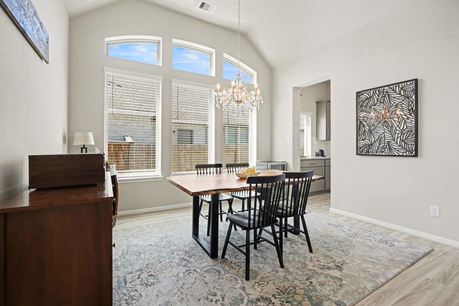 Furnished interior view inside a new home in Coastal Point, League City (Image 19). Furnished interior view inside a new home in Coastal Point, League City (Image 19).