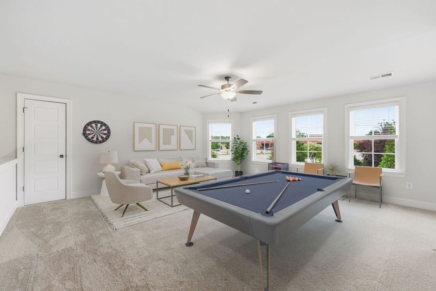 Furnished interior view inside a new home in Weybridge, Burlington (Image 17). Furnished interior view inside a new home in Weybridge, Burlington (Image 17).