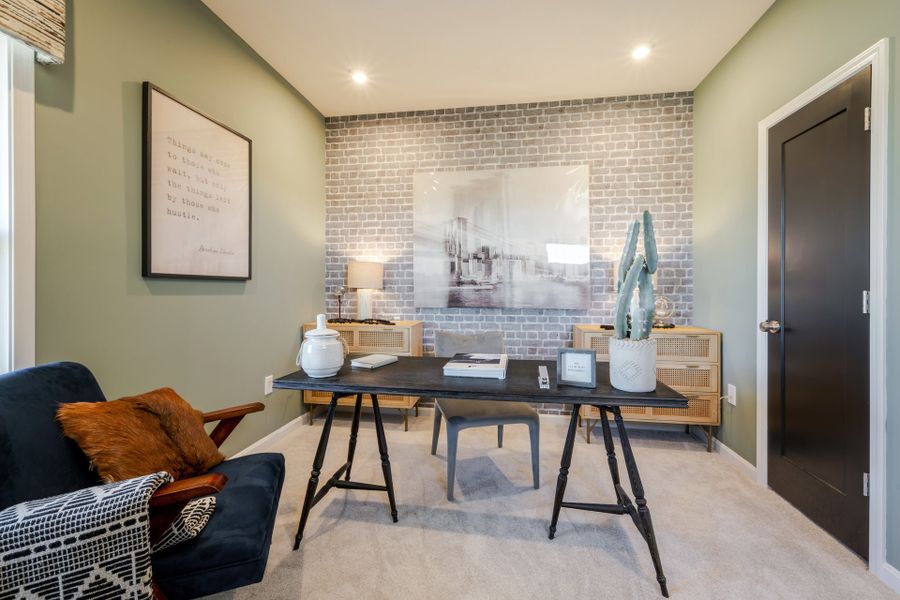 Representative furnished interior of a home built from the Wembley by Fischer Homes in Villas at Gold Creek, Dawsonville (Image 11).