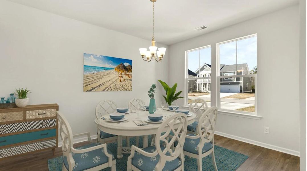 Furnished interior view inside a new home in , Summerville (Image 5).