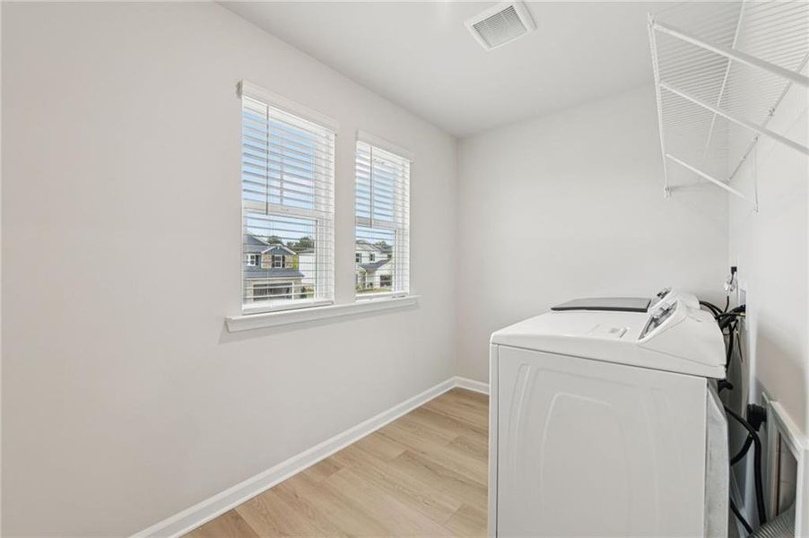 Furnished interior view inside a new home in Preserve at Mountain Creek, Pendergrass (Image 15).
