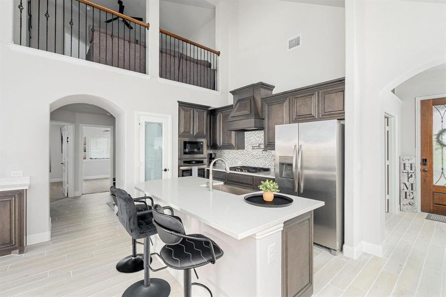 Furnished interior view inside a new home in West Crossing, Anna (Image 18). Furnished interior view inside a new home in West Crossing, Anna (Image 18).