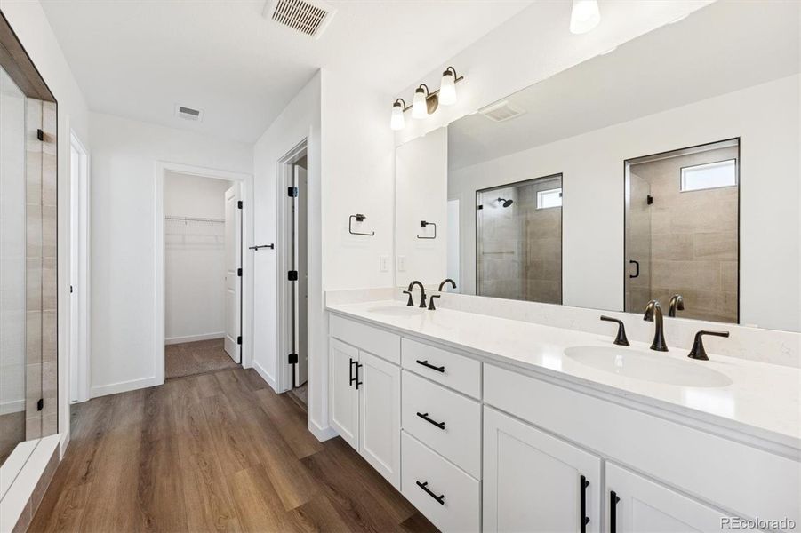 Furnished interior view inside a new home in Harvest Crossing, Aurora (Image 10). Furnished interior view inside a new home in Harvest Crossing, Aurora (Image 10).