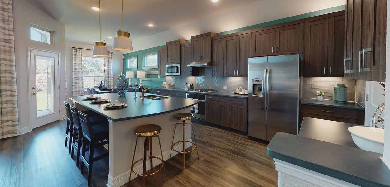 Representative furnished interior of a home built from the Bryant by Chesmar Homes in Meyer Ranch, New Braunfels (Image 6).