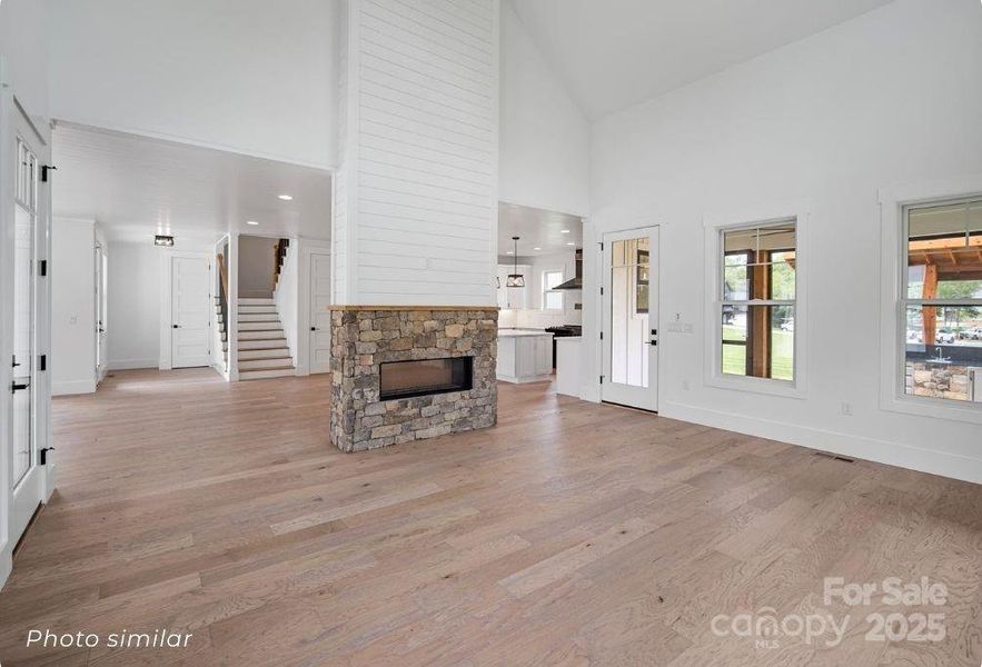 Furnished interior view inside a new home in , Mills River (Image 8). Furnished interior view inside a new home in , Mills River (Image 8).
